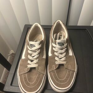 Vans Classic Brown and White Sneakers